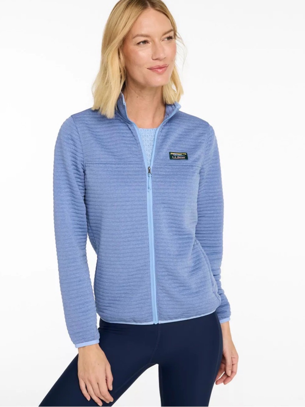 L.L. Bean Women's Airlight Knit Full-Zip Jacket Size Large Petite